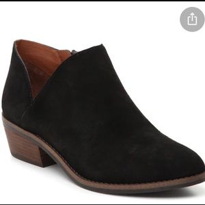 Lucky brand frankela suede ankle booties